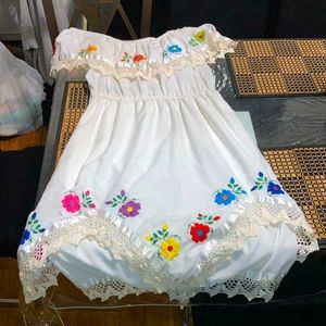 Mexican midi dress Handmade